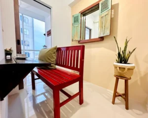 Living area of apartment in City Square East Surabaya